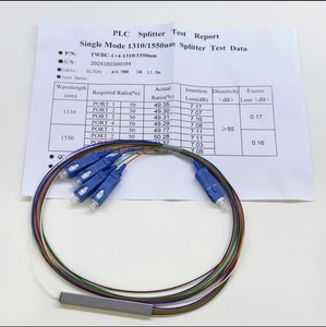 Cable LSZH G657A1 9/125 de Fibra Óptica Monomodo de 0.9mm, Divisor PLC de Fibra Óptica 1x2 1x4 1x8 1x16 1x32 1x64 - Product Image 3