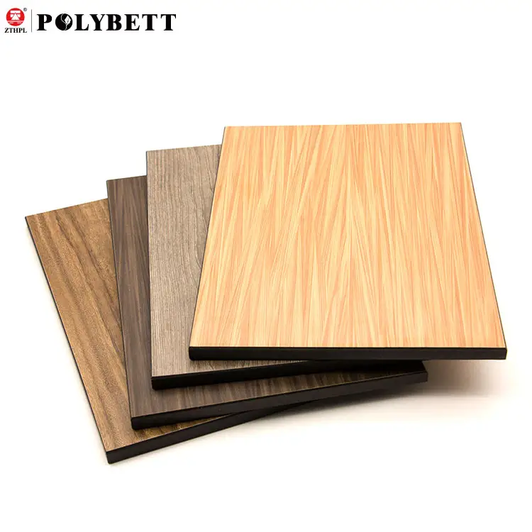 decorative waterproof fireproof heat resistant double finish 2 faces color hpl high pressure compact phenolic laminate board