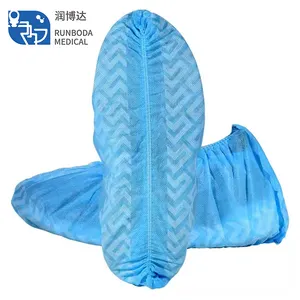 disposable shoe cover nonwoven fabric antislip 100 pcs/pack anti slip medical shoe covers disposable