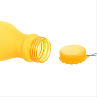 Bouteille d'eau en plastique sans BPA, design anti-fuite, à paroi simple, transparente, pour le sport, type carton de lait