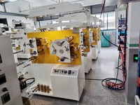 Machine d'impression d'étiquettes de coton de tissu de Flexo de couleurs JR-1521 2 + 1 pour l'étiquette de soin de vêtement de ruban de satin faite