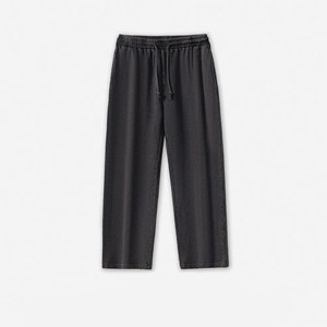 Pantalones Fabricante Personalizado 385 Gsm Mezcla de algodón Color sólido Pantalones de chándal de pierna recta Pantalones de hombre de gran tamaño - Product Image 4