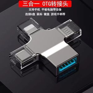Adaptador OTG Ugreen 4 en 1 Tipo C USB3 Micro USB Lightning Metálico Multifunción para Teléfono Móvil - Product Image 3