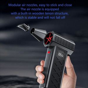 Ventilateur portable avec recharge USB, forte puissance de ventilation, éclairage intégré, aspiration et fonction marteau de survie - Product Image 2