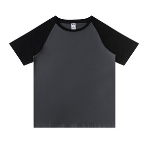 MT2598 <b>Tee</b> Shirts Manufacturer Custom Color Block 230 GSM 100% Cotton Unisex T-Shirts Raglan T-Shirts - Product Image 5