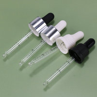 Pipette compte-gouttes graduée en silicone pour huile essentielle avec pipette compte-gouttes en verre calibrée bouchon en plastique