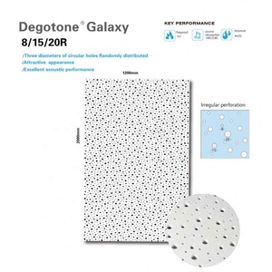 Plaque de plâtre perforée 12mm2x4 2x8 Plafond Tuile acoustique Plaque de plâtre 12mm Trou carré rond - Product Image 3