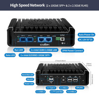 Mini PC CWWK S1 N150 Firewall con 2x 82599ES 10G SFP+ y 2x i226V 2.5GbE Lan, Micro Dispositivo OPNsense Router, Hardware Informático para Laboratorio en Casa