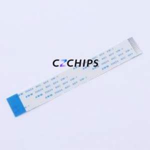 FC-1.0A-14P-100mm FFC Cable (Flexible Flat Cable) P=1mm Connector 14P 1mm 0.3mm Reverse - Product Image 1