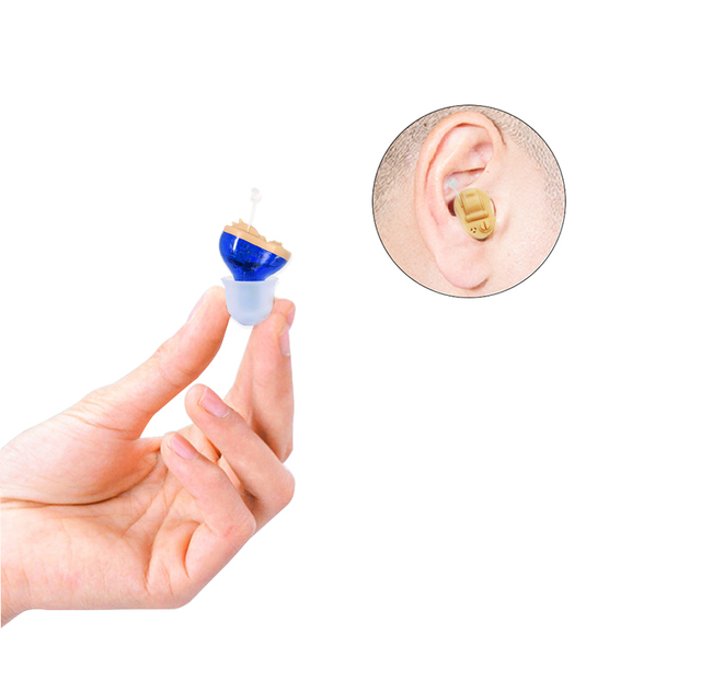 Mini CIC Hearing Aid Invisible in Ear Amplifier for Old People Hearing Aid Earphone