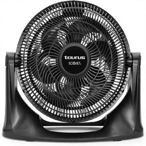 Ventilador de Mesa TAURUS TURBINE 16, 2 en 1, de Escritorio/Pared, 3 Velocidades, Negro, 30% Más Flujo de Aire, Menos Ruido, <span class=keywords><strong>ECOJET</strong></span>, Inclinación Ajustable, Eléctrico - Product Image 1