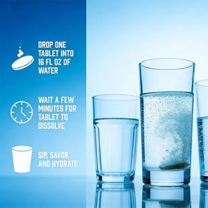 OEM Hızlı Çözünen Elektrolit Efervesan <span class=keywords><strong>Tablet</strong></span> Spor Hidrasyon Mineral Enerji Takviyesi Elektrolit Tabletleri - Product Image 2