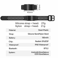 Kedatangan Baru H59 Pro Nordic Chip Monitor Kesehatan Analisis AI Pria Wanita Gelang Olahraga Tanpa Layar Dengan Tali Nilon Silikon