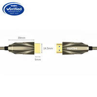 Nuevo estilo de alta velocidad 18Gbps 4K 60Hz fibra óptica para Cable HDMI con chaqueta de PVC Compatible con HDTV proyector PC y TV Box