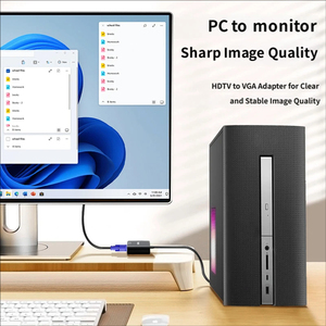   อะแดปเตอร์ VGA พร้อมเสียง 1080P 60Hz ตัวแปลงชายเป็นหญิง VGA ช่องเสียบ 3.5 มม. ใช้พลังงานจากไมโครยูเอสบี สำหรับเชื่อมต่อแล็ปท็อปพีซีกับจอภาพ - Product Image 4