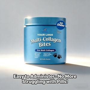 ABD AB Çok Satan OEM/ODM Çoklu Kolajen ve C Vitamini İçeren Köpekler İçin Kalça ve Eklem Yumuşak Çiğneme Tabletleri, Kıkırdak Desteği ve Cilt Sağlığı İçin - Product Image 5