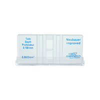 Chambre de comptage des cellules sanguines améliorée Neubauer pour usage en laboratoire avec ligne lumineuse