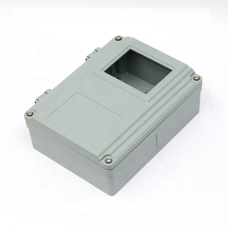 Light Gray OEM Die Cast Aluminum Waterproof Aluminum Box Enclosure