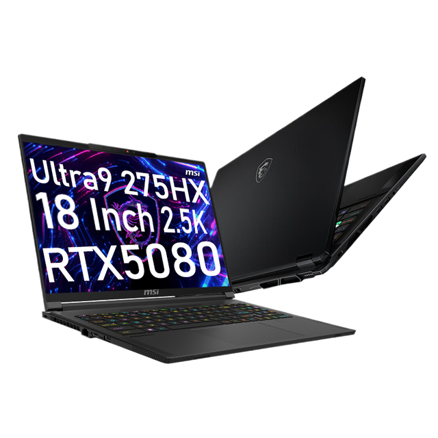 high-performan msi stealth18-inch 4k core ultra9 gaming laptop rtx 5080 64g ddr5 2tb ssd ordinateur portable
