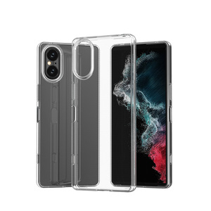Funda de teléfono transparente TPU suave ultrafina de silicona transparente a prueba de golpes para Sony Xperia 5 1 10 V IV III <span class=keywords><strong>II</strong></span> contraportada - Product Image 1