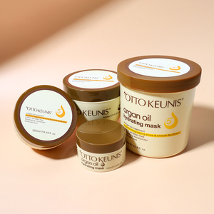 Masque capillaire hydratant et nourrissant au chocolat, à l'huile d'olive et d'argan bio, réparateur effet Botox, pour cheveux secs, marque privée OEM professionnelle - Product Image 3