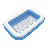 Piscine gonflable rectangulaire en PVC pour enfants, faible MOQ, taille et impression personnalisables, service professionnel OEM/ODM