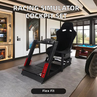 Nouveau Siège de Simulation de Cockpit Populaire pour Simulateur de Course Automobile avec Support de Volant et Chaise