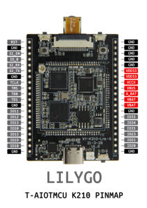 LILYGO T-AIOTMCU K210 AI ESP32 Development Board dengan Layar Sentuh Kapasitif 2-Inci LCD ST7789V Kamera OV2640 ESP32-KIT - Product Image 5
