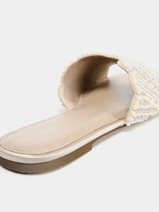 ZA 2026 – Nouvelles sandales plates respirantes style français à bout ouvert avec perles <span class=keywords><strong>pour</strong></span> <span class=keywords><strong>femme</strong></span>, idéales <span class=keywords><strong>pour</strong></span> la plage et les vacances - Product Image 2