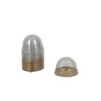 Contenant en plastique PET de qualité alimentaire pour apéros et desserts, mini-récipient rond pour Brigadeiro et gâteaux au chocolat avec couvercle transparent – Vente en gros usine