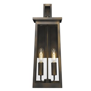 HMS Alden moderna luce da parete in bronzo lucidato ad olio luce lunga striscia esterna luci impermeabili caldo bianco acciaio inossidabile alluminio - Product Image 4