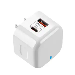 ILEPO 20W PD QC 3.0 Fast Charge 1C+1A Quick 3.0 EU US UK Plug Universal Adapter Mobile Android Phone Charger