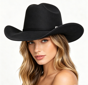 Sombrero de Vaquero de Fieltro Ajustable para Hombre, Estilo Western, de Lana, para Otoño e Invierno, en Oferta - Product Image 3