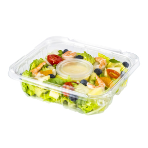 Caja desechable de aperitivos de alta calidad, envases de plástico desechables rectangulares de 48 OZ para alimentos frescos - Product Image 5