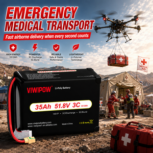 Batterie de drone lithium-ion haute densité énergétique 35Ah 320Wh/kg, rechargeable, semi-solide, pour drones/UAV - Product Image 4
