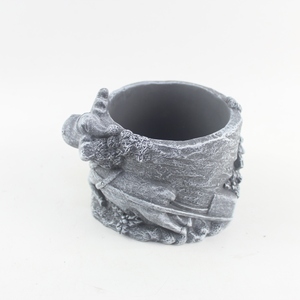<span class=keywords><strong>Vaso</strong></span> da Giardino in <span class=keywords><strong>Cemento</strong></span> <span class=keywords><strong>Grigio</strong></span>, Design Minimalista Natalizio, <span class=keywords><strong>Vaso</strong></span> per Fiori e Bonsai - Product Image 5