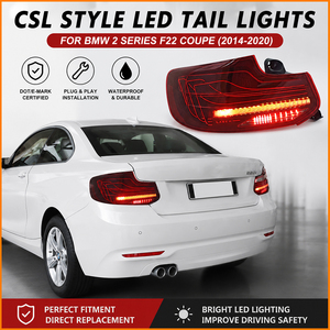 Lampu Belakang Mobil LED Dinamis Sekuensial Laser OLED Merah Asap Gaya M4 CSL untuk BMW Seri 2 F22 F23 M2 F87 2014-2020 - Product Image 2