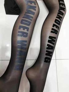 사용자 정의 디자이너 로고 유행 럭셔리 브랜드 gg 편지 스타킹 알파벳 오프셋 인쇄 소녀 레이디 여성 튜브 스타킹 팬티 스타킹 - Product Image 3