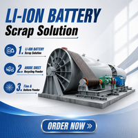Broyeur à boulets discontinu Minjie haute performance grande capacité 50-80t/h – Solution de recyclage et de pulvérisation des feuilles d'anode