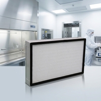 Filtres de climatisation H13 H14, filtre HEPA à cadre en aluminium pour hotte à flux laminaire