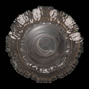 Grande assiette occidentale en verre de 33 cm en forme de fleur, motif nuage d'encre bleue, pour la décoration intérieure, les mariages, les fêtes et les dîners, décoration de restaurant - Product Image 3
