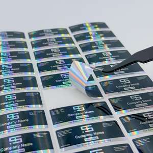 Autocollants holographiques <span class=keywords><strong>Pharma</strong></span> Labs - Étiquettes pour flacons de 8 ml et 10 ml et boîtes d'emballage - Product Image 3