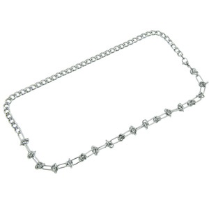 สร้อยคอแบบโซ่คล้องคอแบบเรียบง่ายหรูหรากลางๆแนวสตรีทสายโซ่สายโซ่สไตล์คิวบาสร้อยแฟชั่นสร้อยคอสำหรับผู้หญิง - Product Image 5