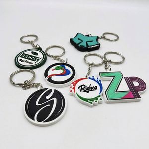 Manufacturer Wholesale Custom Logo <b>Key</b> <b>Chain</b> Embossed 2D Silicon Rubber Soft Pvc Keychain - Product Image 5