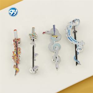 Demoned Slayer Anime Broche Kimetsu no Yaiba Badge En Métal Japonais <span class=keywords><strong>Manga</strong></span> Pin <span class=keywords><strong>Accessoires</strong></span> - Product Image 2