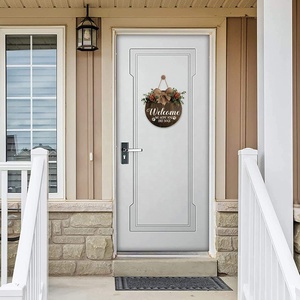 Porta d'ingresso per cani in legno in stile rustico in stile fattoria con cartello dipinto di "benvenuto ai cani" per gli amanti degli animali domestici e gli amici - Product Image 2