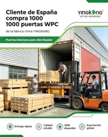 Porte intérieure WPC personnalisée Yingkang, hauteur 2400 mm disponible, double battant, panneau mère-enfant, design à persiennes en verre, fabrication