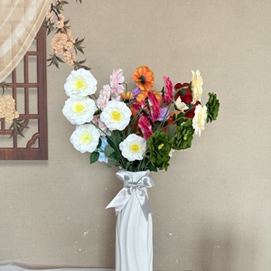 Flores Artificiales de Seda Meiyu Craft, Osmanthus de 6 Cabezas, Decoración para Bodas, Decoración del Hogar, Accesorios para Arreglos Florales - Product Image 2