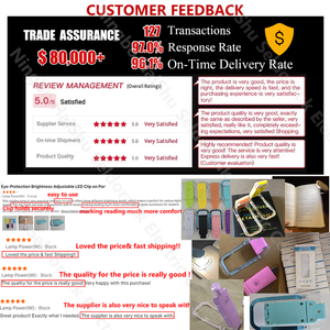 USB-перезаряжаемая светодиодная лампа для чтения с регулировкой яркости, 4 режима, с клипсой, для защиты глаз, для чтения в постели - Product Image 3