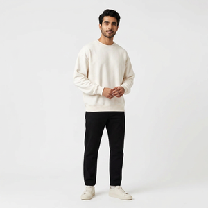 Sweat-shirt en polaire délavé à l'acide vintage pour hommes 360 GSM col rond imprimé personnalisé avec poches sweats à capuche disponibles OEM à bas prix - Product Image 1